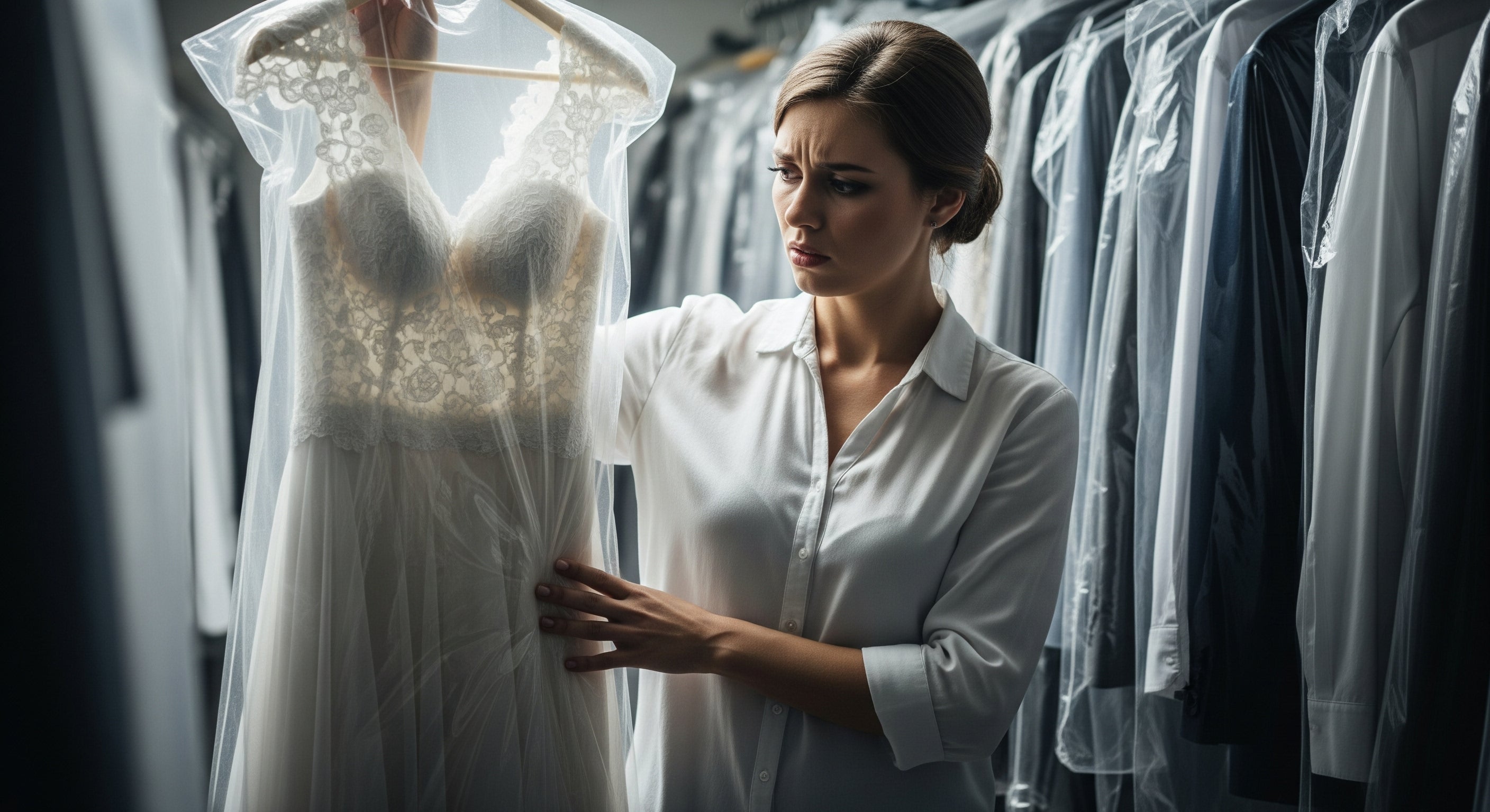 Why Do Dry Cleaners Still Use Plastic Bags? Are they Safe for Your Wedding Dress?